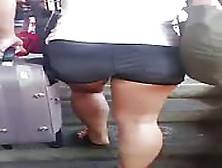 Following Around A Woman And Watching Her Shorts.