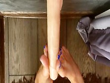 Mishn1Kk1 Footjob Blue Toes