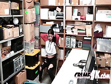 Cute Teen Shoplifts And Gets Banged By Horny Security Mall On Spycam