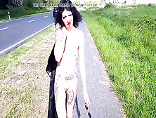 Lucy Ravenblood Walk Bare On Public Road