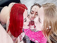 [Part 1] Crazy Wet Games 3 Girls On 1 Guy Orgy Sabien Demonia Mari Galore Nikki Riddle,  Piss In Mouth,  Spit,  Anal - Pissvids