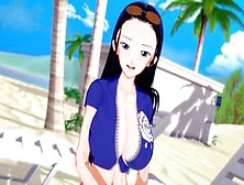 One Piece: Zoro Fucks Robin On The Beach (3D Hentai)