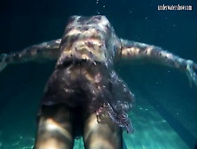 Dressed Underwater Sweety Bulava Lozhkova Swimming Naked