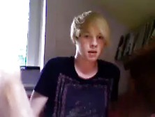 Blonde Teen Shows Off Body - Www. Sluttygaycams. Com