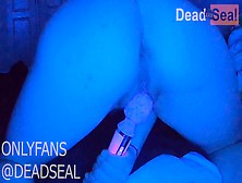 Emo Bitch Masturbate In Neon Light And Orgasm While Bent Over