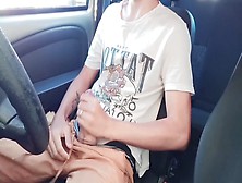 Guy Enjoys Public Masturbation In Car With Uber Driver