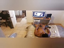 Caught Fresh Out The Shower Watching Porn