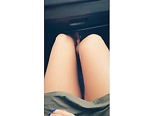 Hot Leg Show In Car