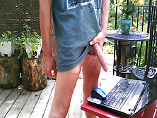Outdoor Morning Edging Foreskin Have Fun #2