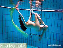 Russian Hottest Girl Blonde Small Tits Nina Mohnatka Swimming