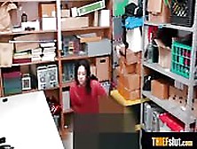 Dark Haired Shoplifter Punish Fucked