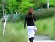 Cheerful Wonderful Asian Babe Loses Her Pretty Skirt During Sharking Meeting