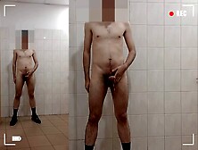 Security Guard Strips Naked And Cums With A Big Cock