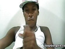 Hot Black Gay Plays With His Huge Dick
