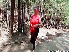 Babe Milf Tiffany Went To Do Fitness Into The Woods And Couldn't Resist And Started Undressing Right On The Track