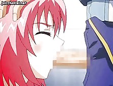 Hentai Redhead Drinking Hot Sperm