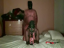 Spunk Shot All Over Her Behind Wild Talk Leather Mask Lovers Sub Blowing Dong Getting Fuck And Used