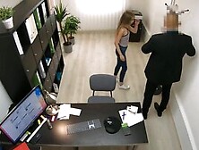 The Hidden Camera Caputres The Action In The Office