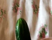 Mature Fucks Her Pussy With Cucumber
