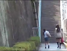 Japanese Public Wetting In Front Of Friend
