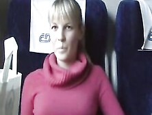 Blonde Veronika Sex On Train