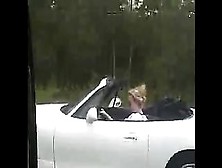 How A Blonde Drives Convertibles In The Rain
