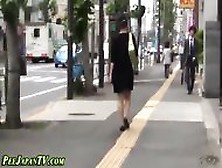 Japanese Ho Pees Outside - Cam Closeup