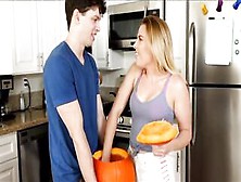 Big Ass Blonde Step Sister And Her Handsome Step Brother Are Fucking,  While No One Is Watching