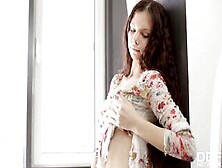 All Natural Teenie Peachy Ejaculates Uncontrollably On Her Dildo