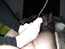 White Toes Footjob - Huge Cum-Shot!!!