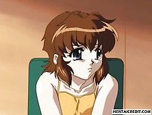 Brünette Milf Im Animefilm Hart Hergenommen