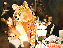 Woman Get Fondled By Dancing Bear Strippers