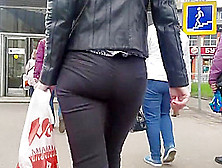 Nice Russian Ass In Black Pants