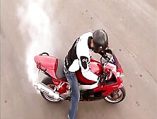 Acrobatic Sex On A Motorbike