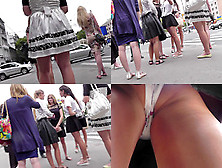 Classic Panties Of A Hottie Seen In Free Upskirt Video