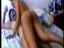 A Delicious Arab Chick Blows Her Horny Lover's Stiff Cock Before Starts Riding It