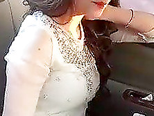 Pakistani Beauty Teen In Car