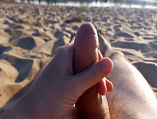 Masturbates On Beach