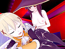 Futa Konosuba Megumin Pleasures Darkness In 3D Hentai Action