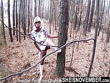 Hd Msnovember Accidental Squirting In Stepfather Throat Outside With Legs Up Against A Tree Getting Clitoris Licked.  Biggest Nat