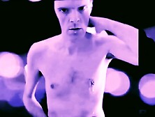 British Freddie Sunfields In Purple Lights Wet Nipples