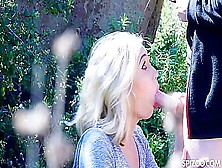 Sky Pierce Blonde Gets Pounded On Outdoor Hike
