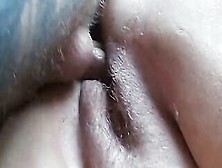 Nailed My Unshaved Twat And Fills It With Cum Close-Up