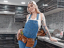 Blonde Kaylee Ryder Moans Loud While Being Dicked In The Kitchen