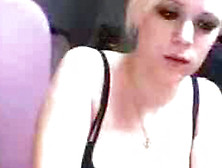 Cute Slender Blonde Is Masturbating On The Webcam