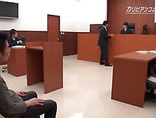 Asian Lawyer Gives Blow Job In Court 01