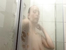 Unprotected Alluring Shower Pounding With Large Bum Up Close Self Perspective