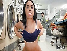 Babe Getting Caught Fucking While Waiting For Laundry