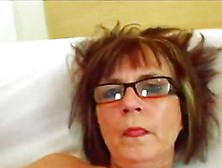 Hot Horny Granny With Glasses Sucking Huge Cock