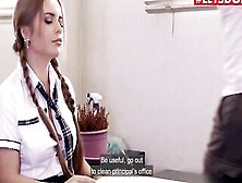 Pornoacademie - Long Hooters College Girl Alessandra Jane Is Worthy Of Principal's Penis - Letsdoeit